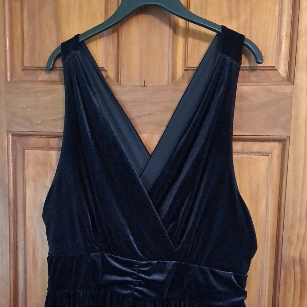 Torrid Black Backless Bodycon Dress Plunge Neckline
